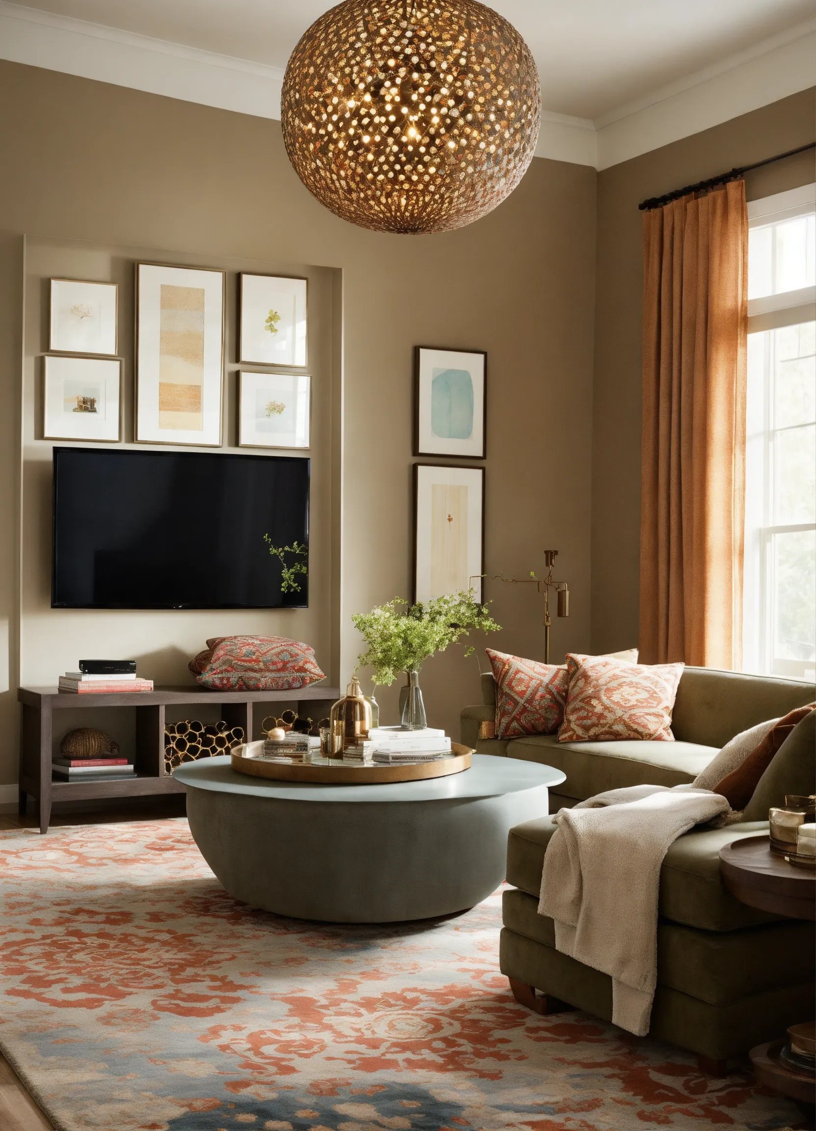 Plant-filled interior space